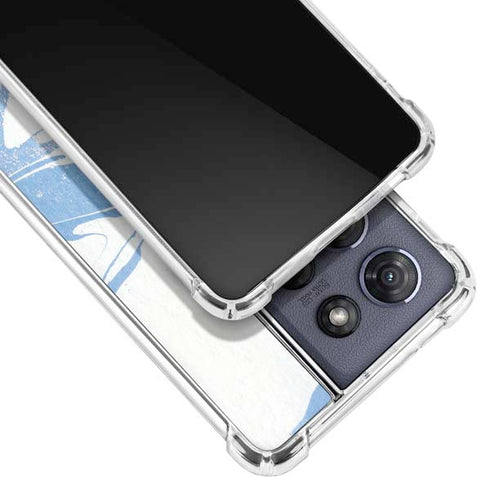 Marbleized Blue Moto G Power 5G (2025) Clear Case