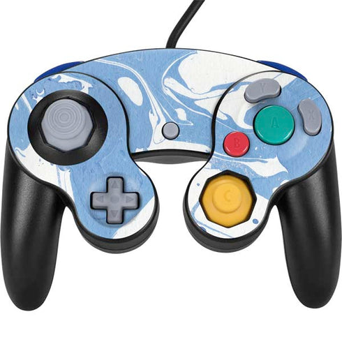 Marbleized Blue Nintendo GameCube Controller Skin