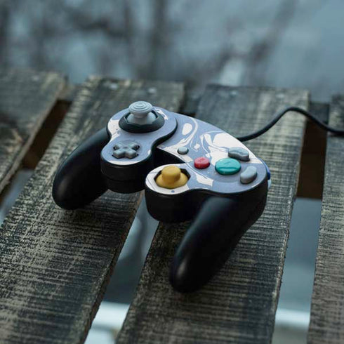 Marbleized Blue Nintendo GameCube Controller Skin