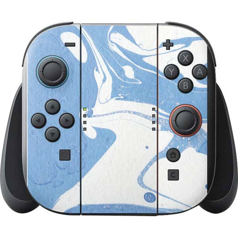 Marbleized Blue Nintendo Switch 2 (2025) with Joy-Con Skin