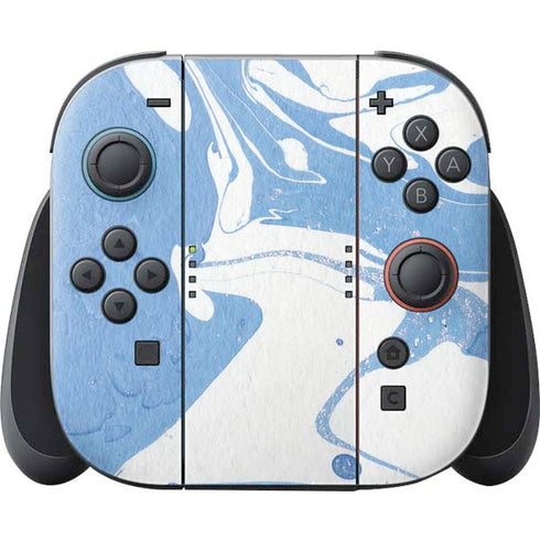 Marbleized Blue Nintendo Switch 2 (2025) Joy-Con Controller Skin