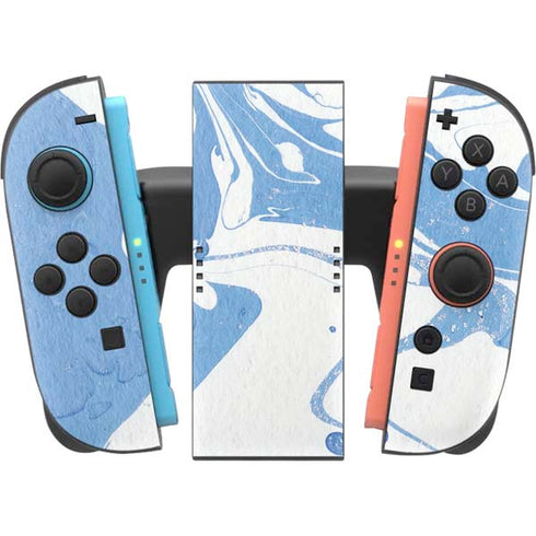Marbleized Blue Nintendo Switch 2 (2025) Joy-Con Controller Skin