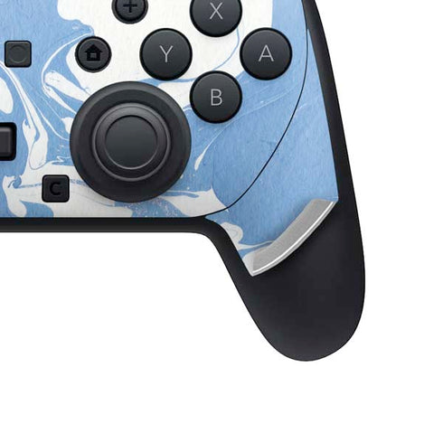 Marbleized Blue Nintendo Switch 2 (2025) Pro Controller Skin