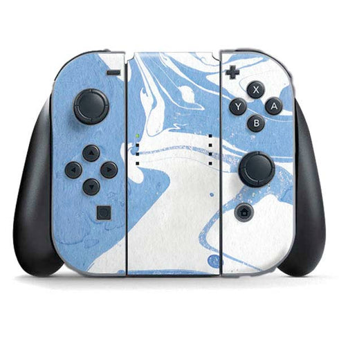 Marbleized Blue Nintendo Skins