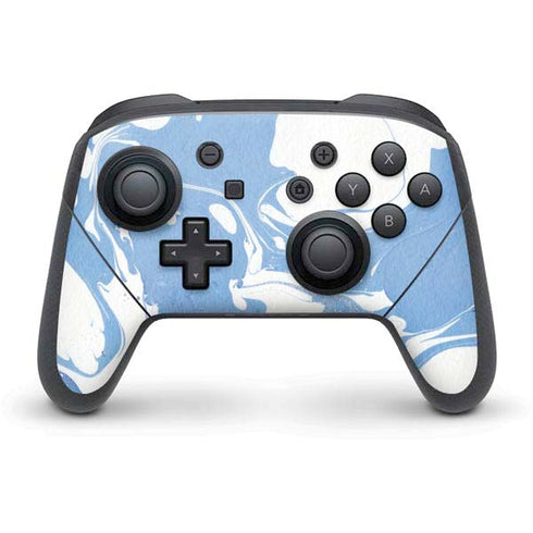 Marbleized Blue Nintendo Skins