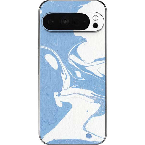 Marbleized Blue Pixel 9 Pro XL Skin