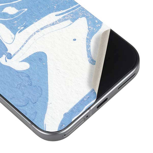 Marbleized Blue Pixel 9 Pro XL Skin