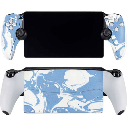 Marbleized Blue PlayStation PS5 Skins