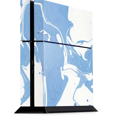 Marbleized Blue PS4 Console Skin