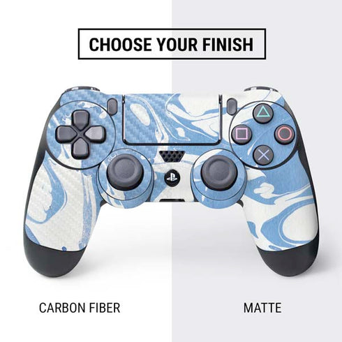 Marbleized Blue PS4 Controller Skin