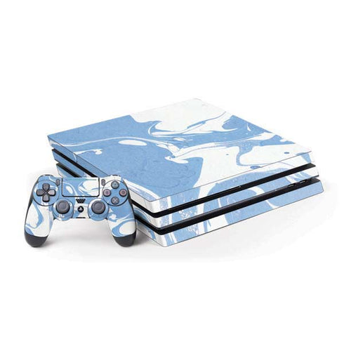 Marbleized Blue PlayStation PS4 Skins