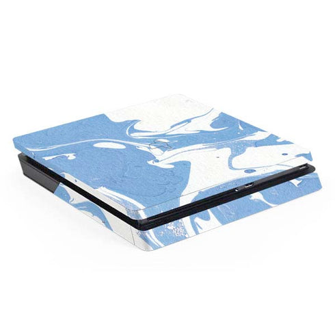 Marbleized Blue PlayStation PS4 Skins