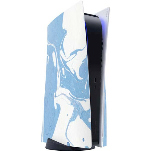 Marbleized Blue PlayStation PS5 Skins