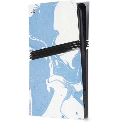 Marbleized Blue PS5 Pro Console Skin