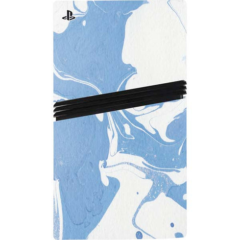 Marbleized Blue PS5 Pro Console Skin