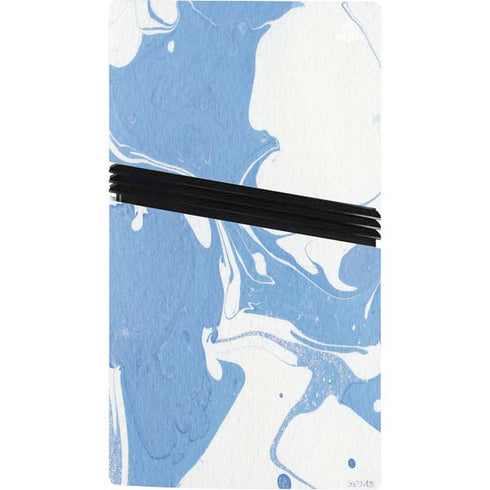 Marbleized Blue PS5 Pro Console Skin