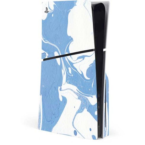 Marbleized Blue PlayStation PS5 Skins
