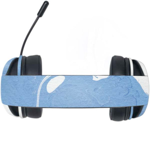 Marbleized Blue Razer Kraken X Skin