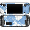 Marbleized Blue Steam Deck Handheld Gaming Computer OLED Skin