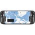Marbleized Blue Steam Deck Handheld Gaming Computer Skin