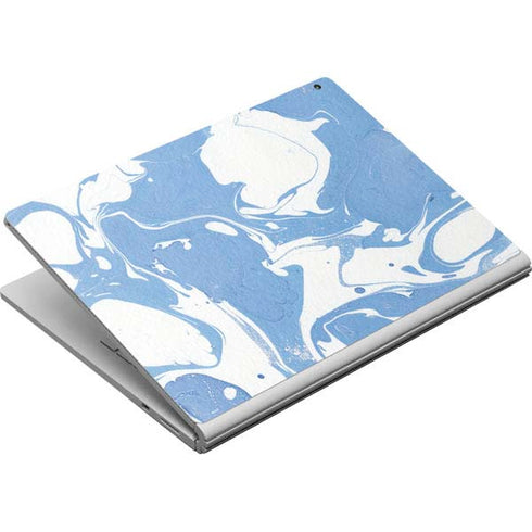Marbleized Blue Surface Book Skin