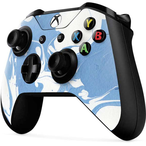 Marbleized Blue Xbox One X Controller Skin