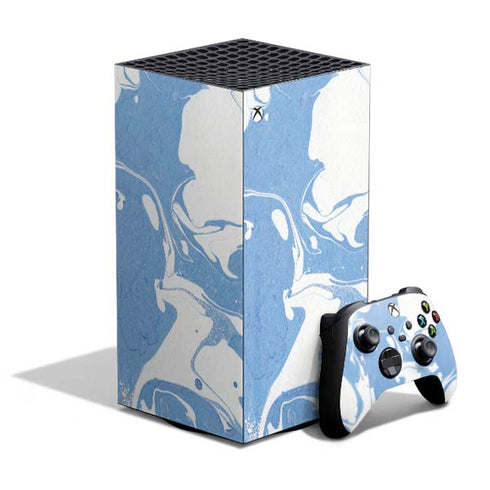 Marbleized Blue XBox Series X Digital Edition Bundle Skin