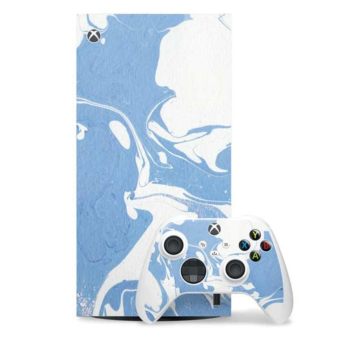 Marbleized Blue Xbox Series X Skins