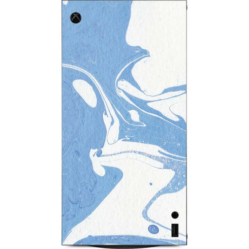 Marbleized Blue XBox Series X Digital Edition Console Skin