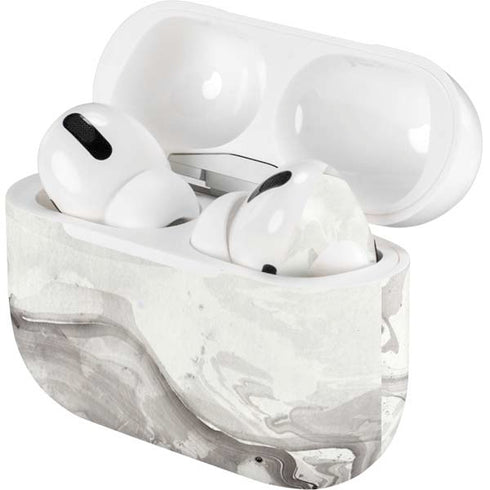 Marbleized Grey AirPods Skins