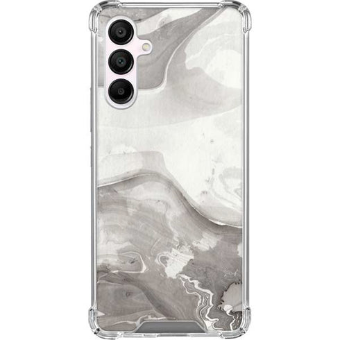Marbleized Grey Galaxy A16 5G Clear Case