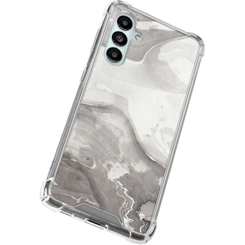 Marbleized Grey Galaxy A16 5G Clear Case