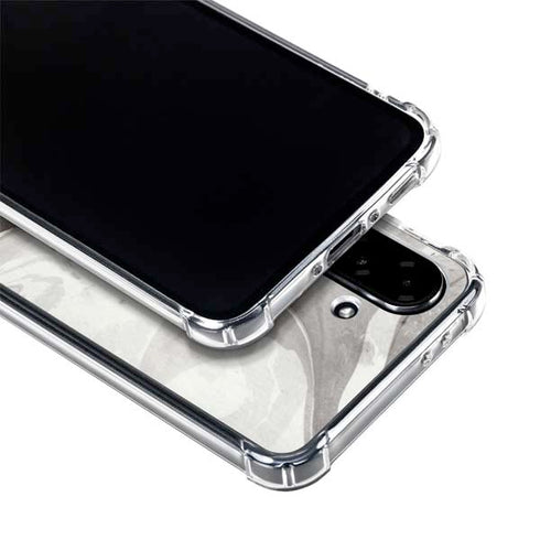 Marbleized Grey Galaxy A36 5G Clear Case