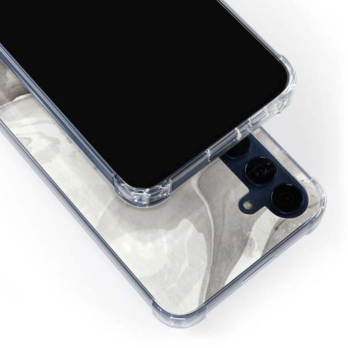 Marbleized Grey Galaxy A55 5G Clear Case
