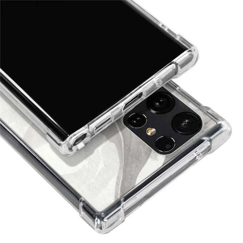 Marbleized Grey Galaxy S23 Ultra Clear Case