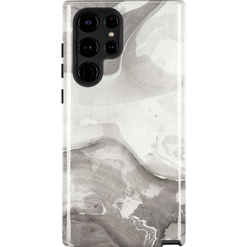 Marbleized Grey Galaxy S25 Ultra Impact Case