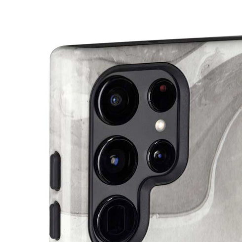 Marbleized Grey Galaxy S25 Ultra Impact Case