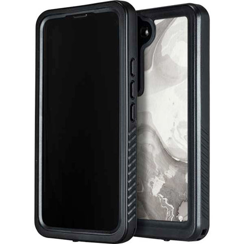Marbleized Grey Galaxy S24 Waterproof Case