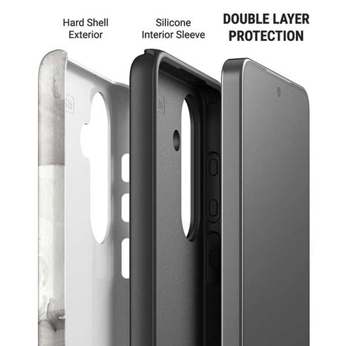 Marbleized Grey Galaxy S26 Impact Case