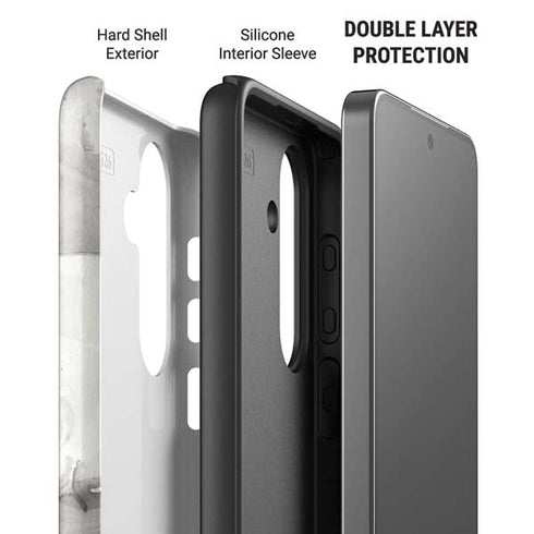 Marbleized Grey Galaxy S26 Plus Impact Case