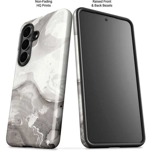 Marbleized Grey Galaxy S26 Plus Impact Case