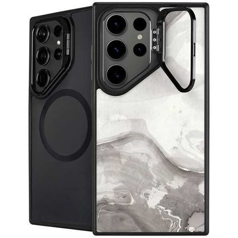 Marbleized Grey Galaxy S26 Ultra Kickstand Case