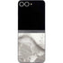 Marbleized Grey Galaxy Z Flip6 Skin