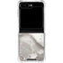 Marbleized Grey Galaxy Z Flip6 Clear Case