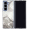 Marbleized Grey Galaxy Z Fold5 5G Clear Case