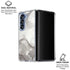 Marbleized Grey Galaxy Z Fold6 Clear Case