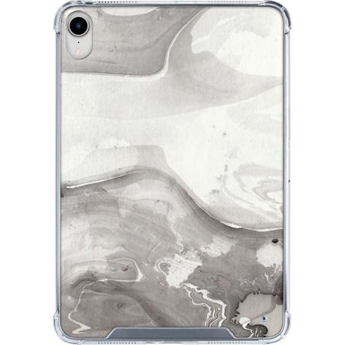 Marbleized Grey iPad 11th Gen (2025) Clear Case