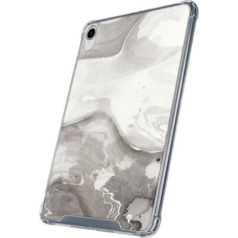 Marbleized Grey iPad 11th Gen (2025) Clear Case
