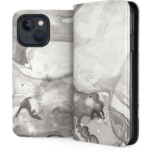 Marbleized Grey iPhone 13 Folio Case