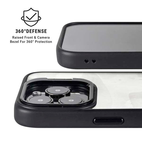 Marbleized Grey iPhone 13 Pro Kickstand Case
